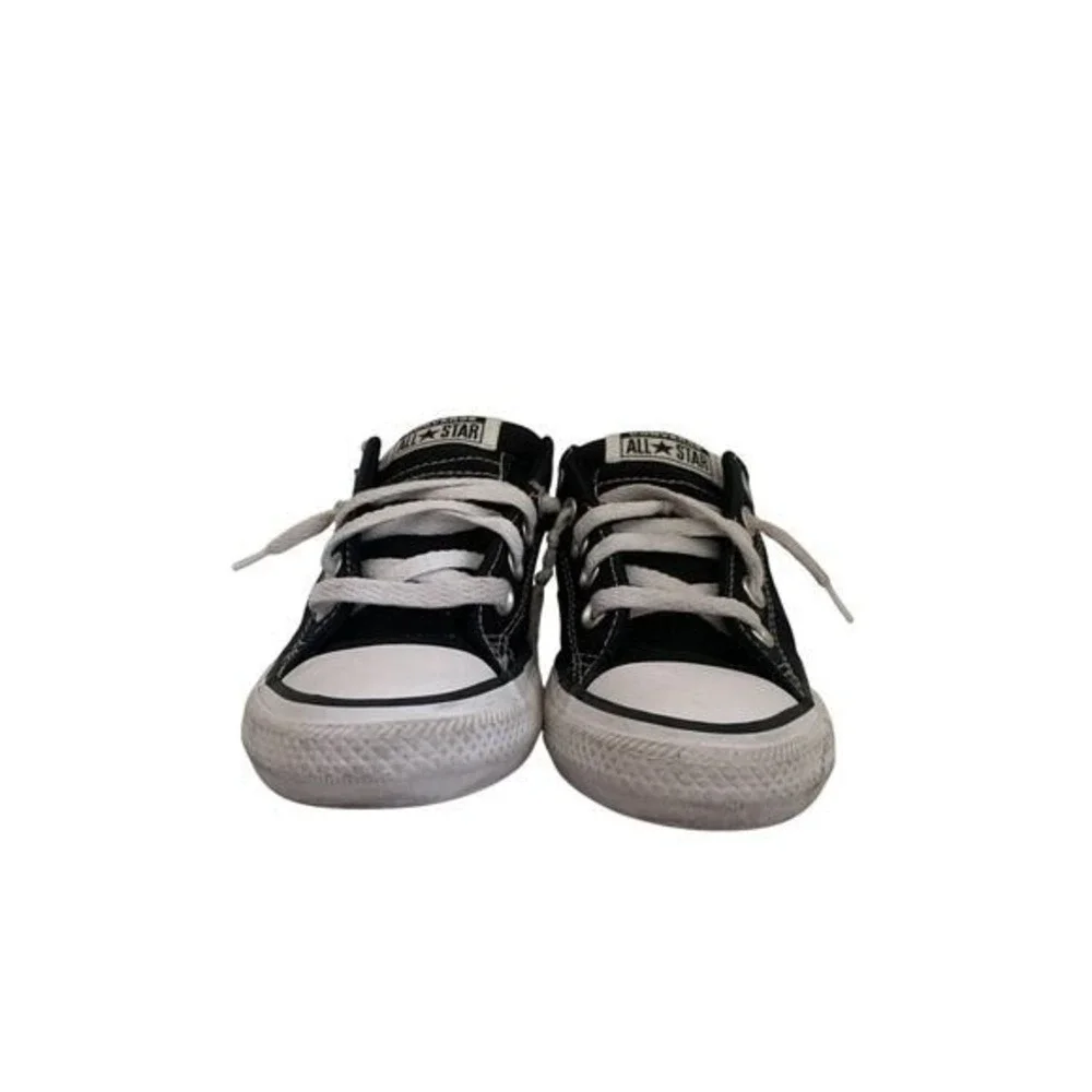 Converse Chuck Taylor All Star Low Top Kids Sneakers Black White Canvas‎ Shoes